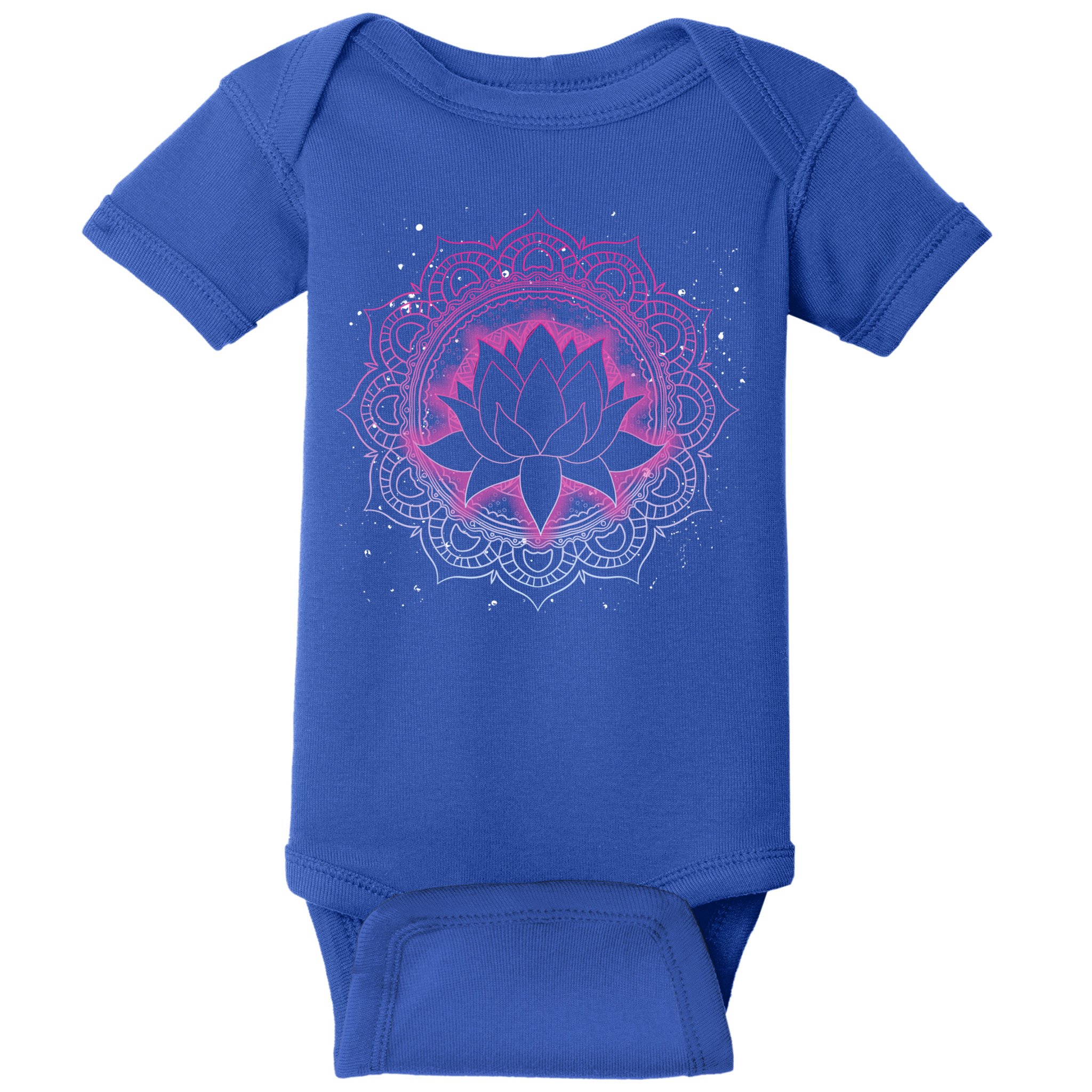 Spiritual Meditation Lotus Flower Blossom Dala Yoga Lotus Cool Gift Baby Bodysuit