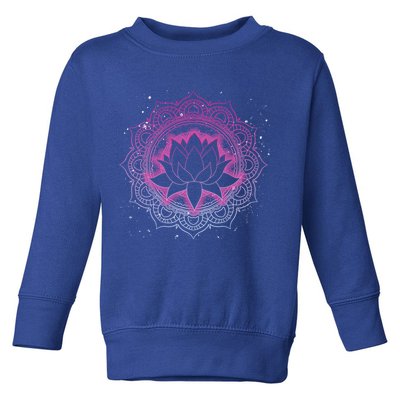 Spiritual Meditation Lotus Flower Blossom Dala Yoga Lotus Cool Gift Toddler Sweatshirt