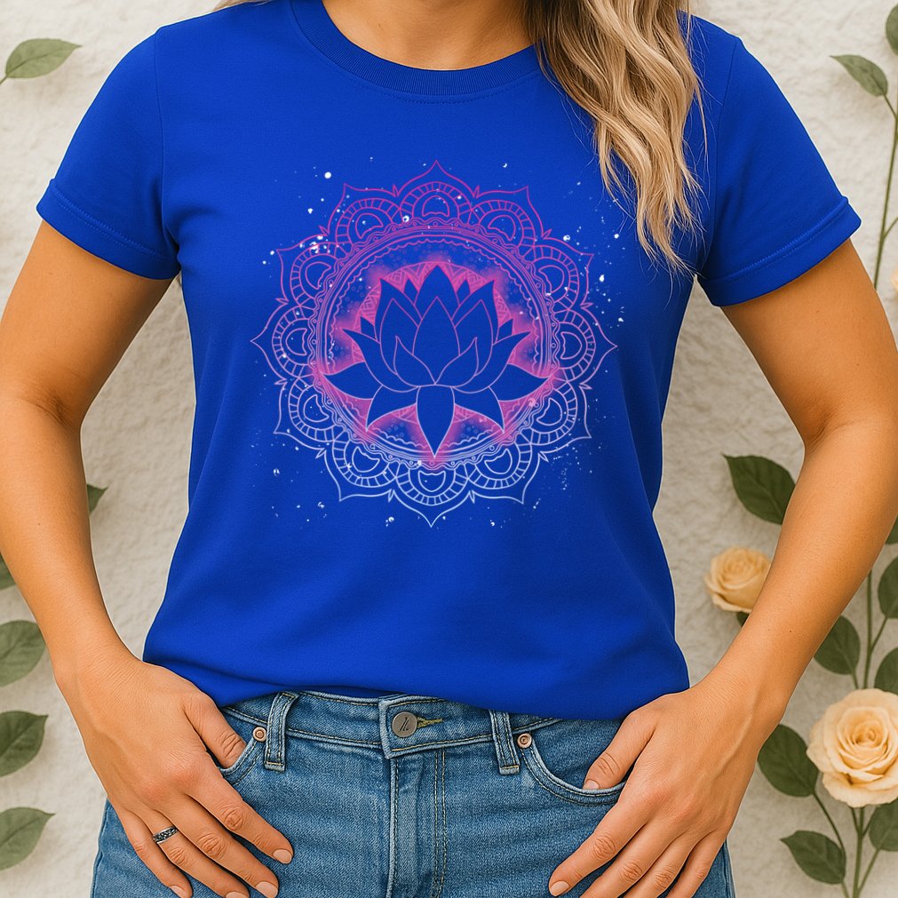 Spiritual Meditation Lotus Flower Blossom Dala Yoga Lotus Cool Gift Womens T-Shirt