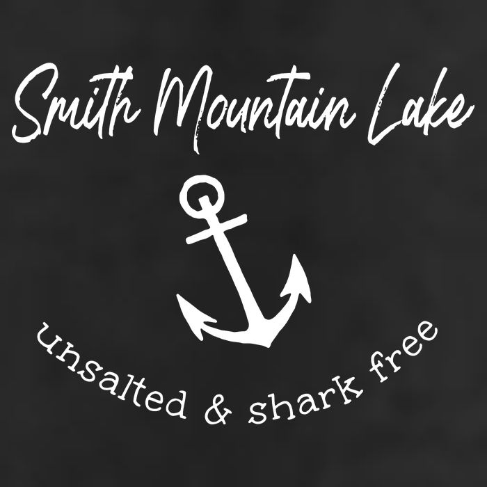Smith Mountain Lake VA My Happy Place Gift Boating Fishing 7 Panel Mesh Trucker Snapback Hat