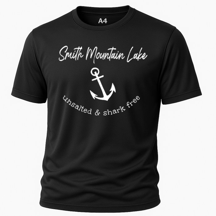 Smith Mountain Lake VA My Happy Place Gift Boating Fishing Cooling Performance Crew T-Shirt