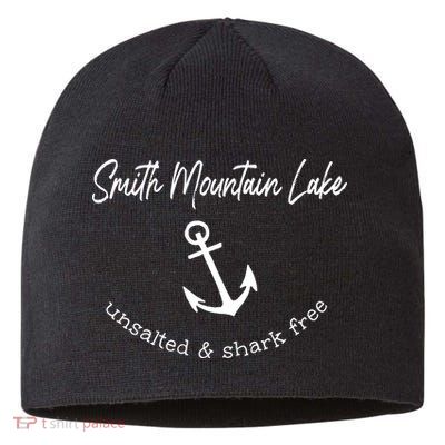 Smith Mountain Lake VA My Happy Place Gift Boating Fishing Sustainable Beanie