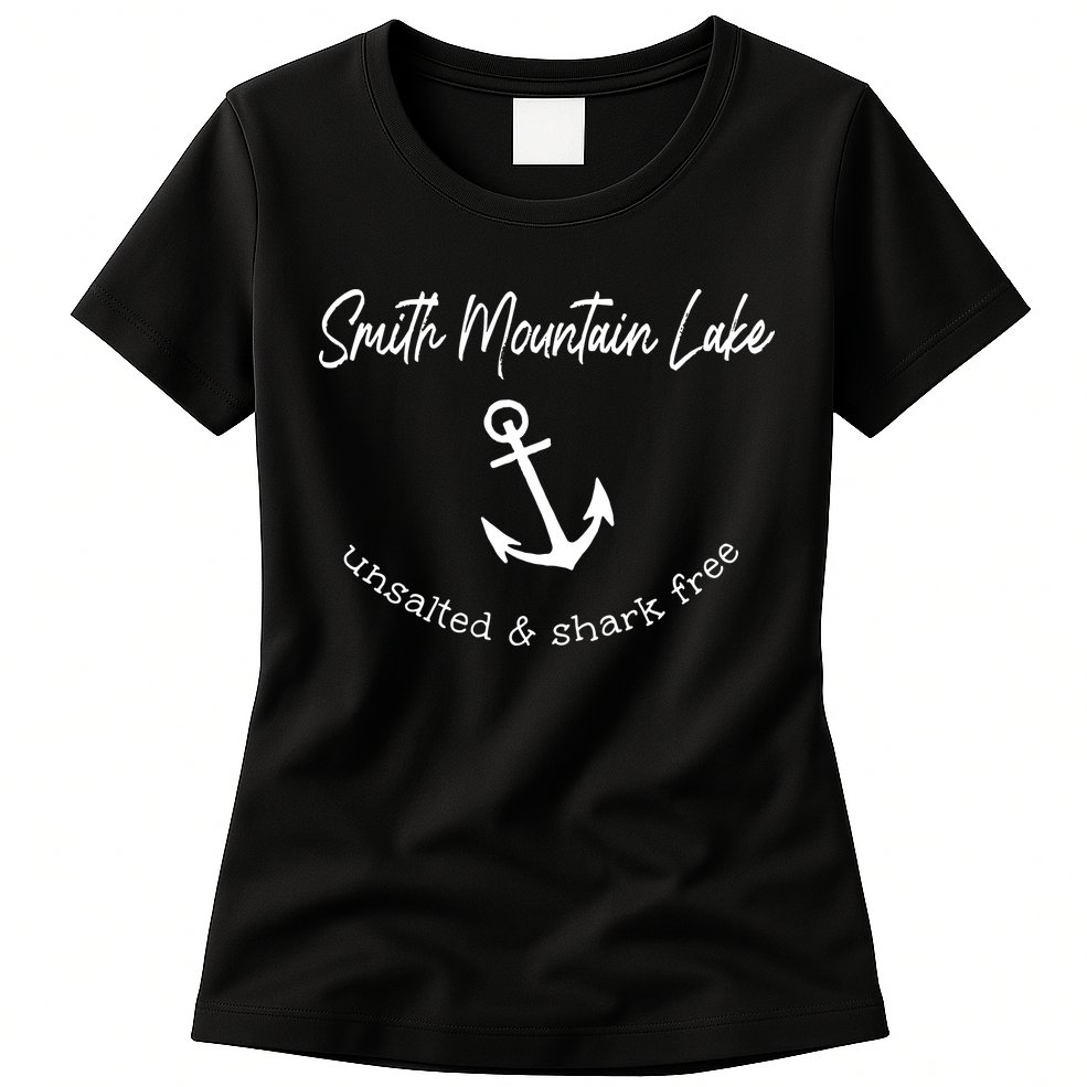 Smith Mountain Lake VA My Happy Place Gift Boating Fishing Womens T-Shirt