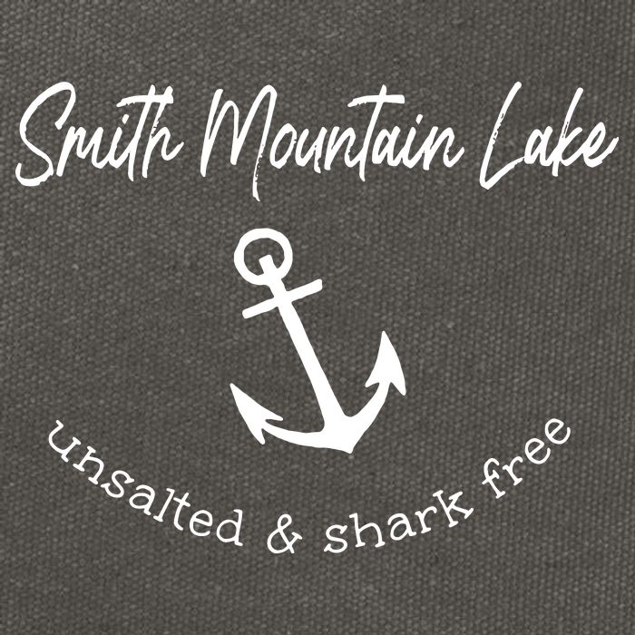 Smith Mountain Lake VA My Happy Place Gift Boating Fishing Cotton Canvas Backpack