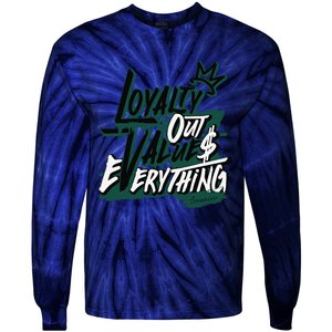 Streetwear Money Lover Matching Oxidized Green 4s Tie-Dye Long Sleeve Shirt