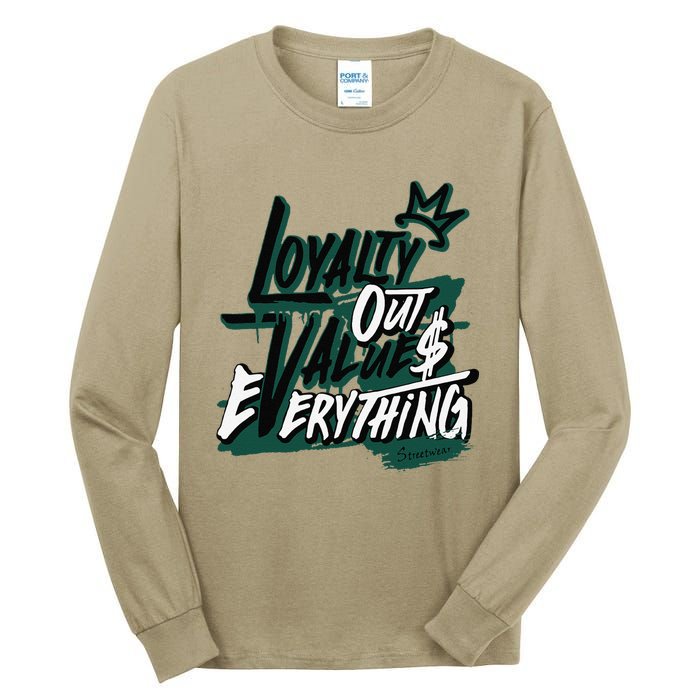 Streetwear Money Lover Matching Oxidized Green 4s Tall Long Sleeve T-Shirt