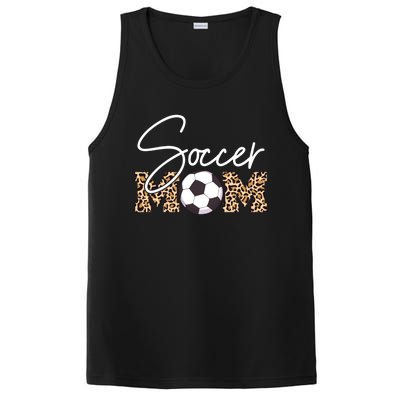 Soccer Mom Leopard Print Ball Great Gift PosiCharge Competitor Tank