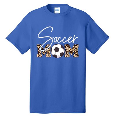 Soccer Mom Leopard Print Ball Great Gift Tall T-Shirt