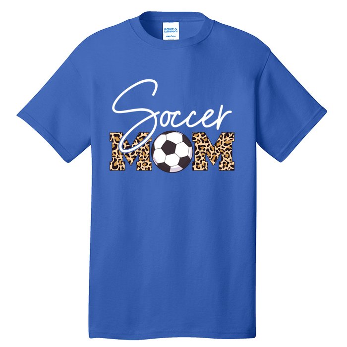 Soccer Mom Leopard Print Ball Great Gift Tall T-Shirt