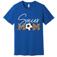 Soccer Mom Leopard Print Ball Great Gift Premium T-Shirt