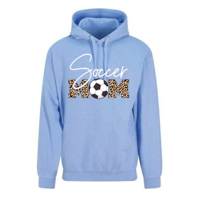 Soccer Mom Leopard Print Ball Great Gift Unisex Surf Hoodie