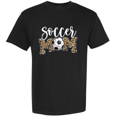 Soccer Mom Leopard Funny Soccer Mom Gift Mother's Day 2021 Gift Garment-Dyed Heavyweight T-Shirt