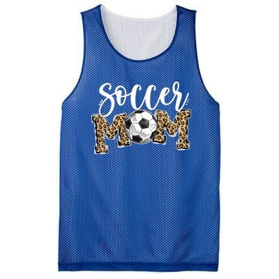 Soccer Mom Leopard Funny Soccer Mom Gift Mother's Day 2021 Gift Mesh Reversible Basketball Jersey Tank