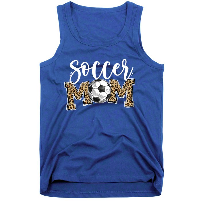 Soccer Mom Leopard Funny Soccer Mom Gift Mother's Day 2021 Gift Tank Top