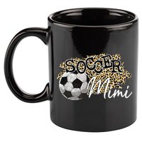 Soccer Mimi Leopard Soccer Mimi 11oz C Handle Ceramic Mug