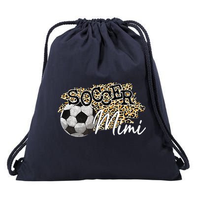 Soccer Mimi Leopard Soccer Mimi Drawstring Bag