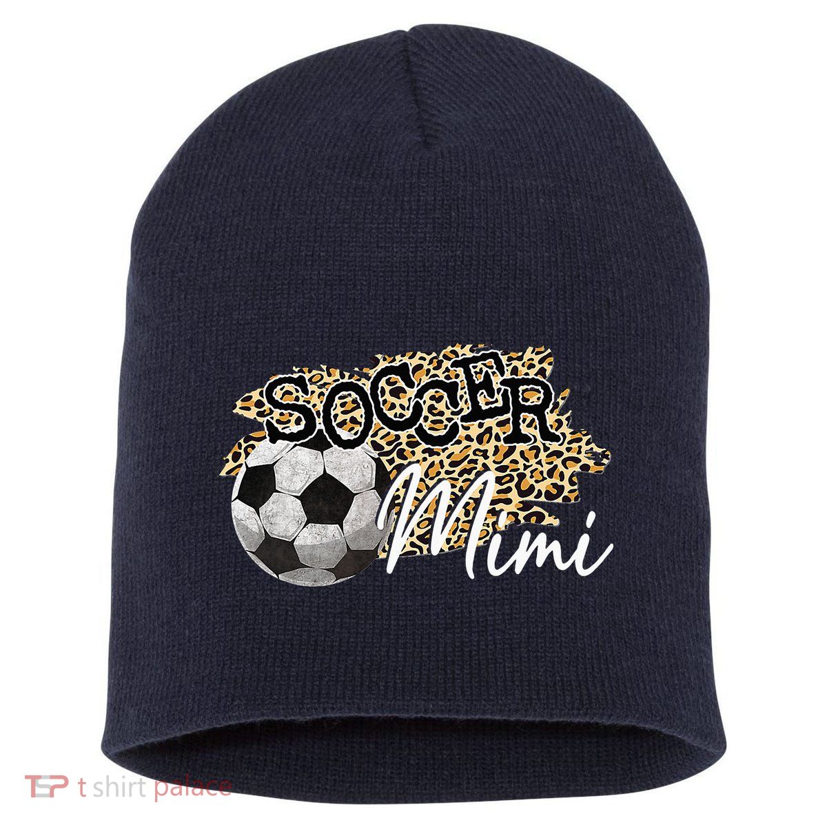 Soccer Mimi Leopard Soccer Mimi Short Acrylic Beanie