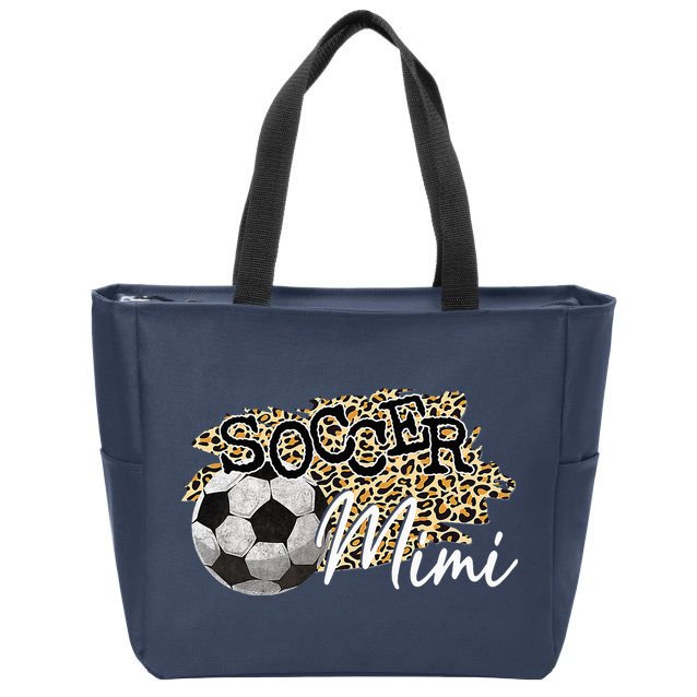 Soccer Mimi Leopard Soccer Mimi Zip Tote Bag