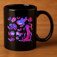 Stabby Marine Life 11oz C Handle Ceramic Mug