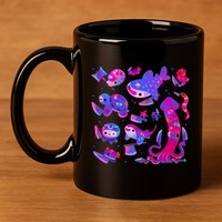 Stabby Marine Life 11oz C Handle Ceramic Mug