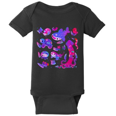 Stabby Marine Life Baby Bodysuit