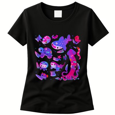 Stabby Marine Life Womens T-Shirt