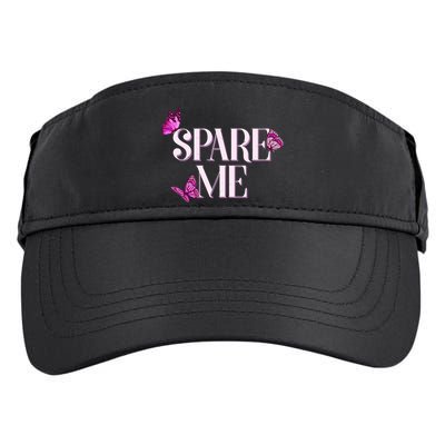 Spare Me Leah Reality Show Meme Butterflies Adult Drive Performance Visor