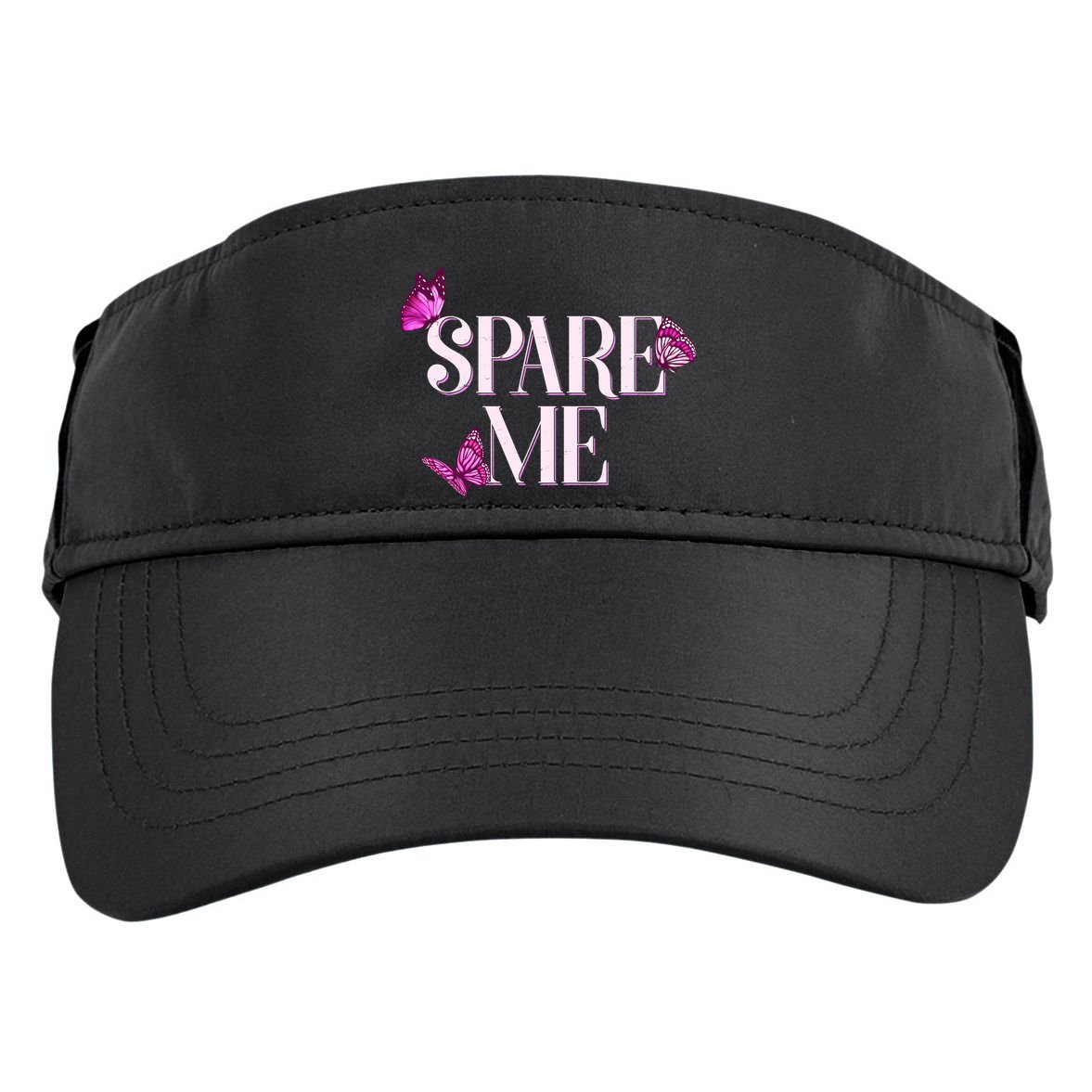Spare Me Leah Reality Show Meme Butterflies Adult Drive Performance Visor