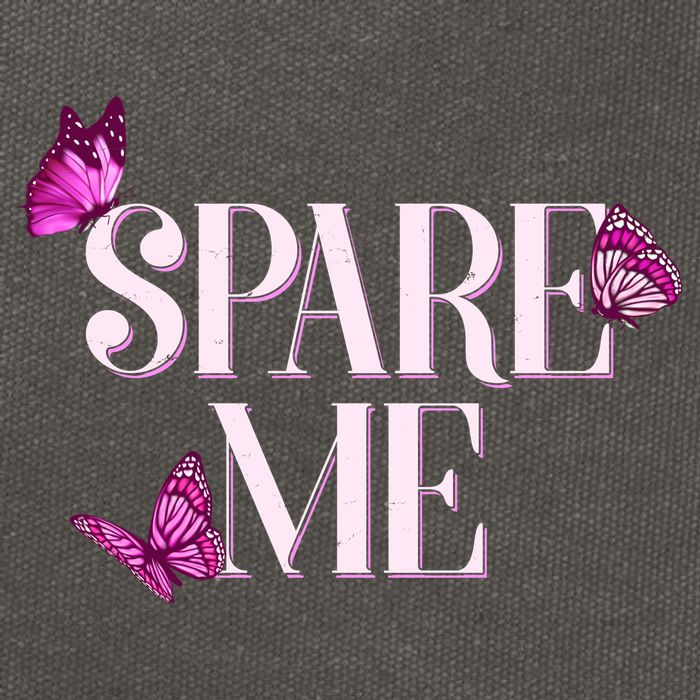 Spare Me Leah Reality Show Meme Butterflies Cotton Canvas Backpack
