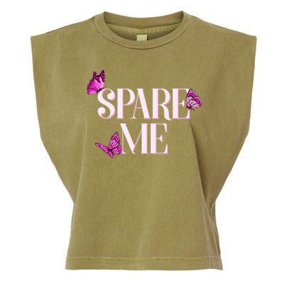 Spare Me Leah Reality Show Meme Butterflies Garment-Dyed Women's Muscle Tee