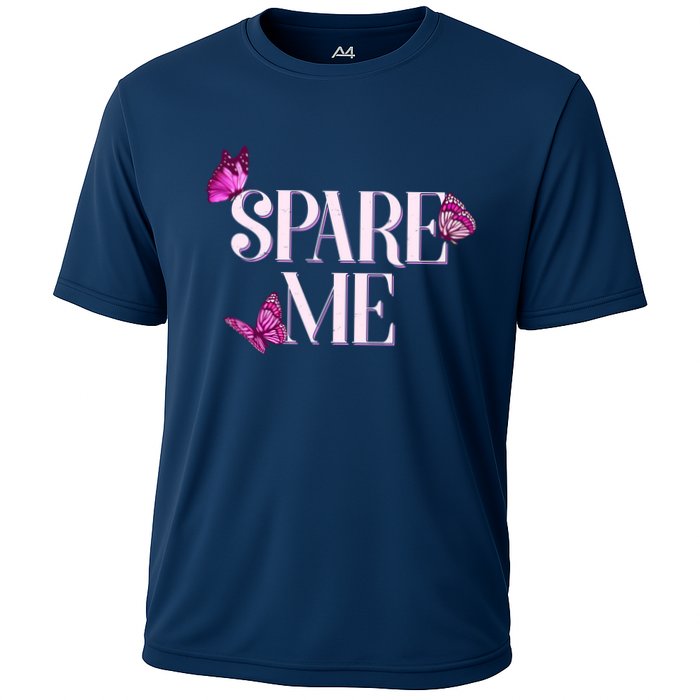 Spare Me Leah Reality Show Meme Butterflies Cooling Performance Crew T-Shirt