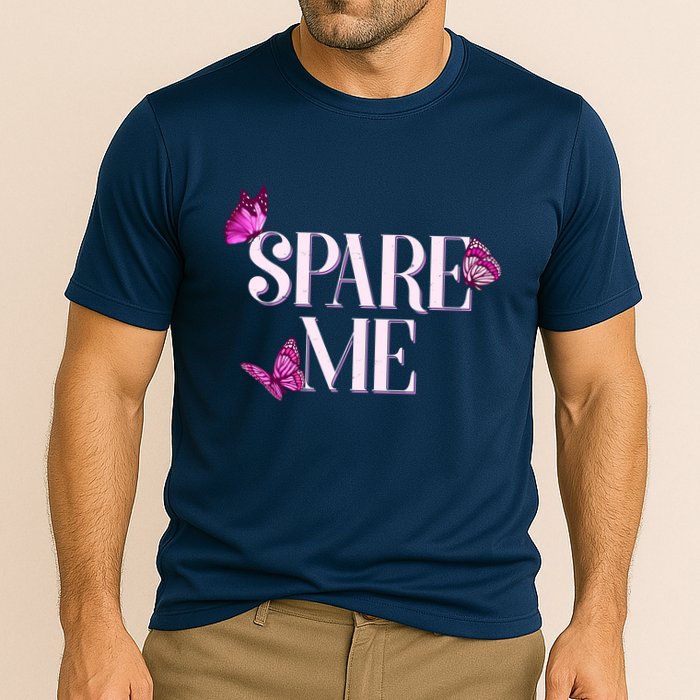 Spare Me Leah Reality Show Meme Butterflies Cooling Performance Crew T-Shirt