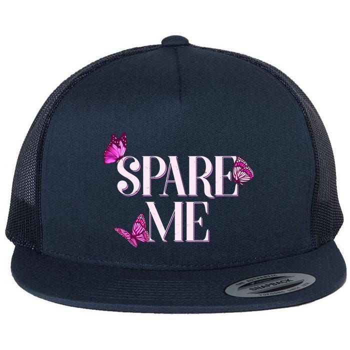 Spare Me Leah Reality Show Meme Butterflies Flatbill Hat