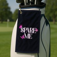 Spare Me Leah Reality Show Meme Butterflies Golf Towel