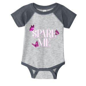 Spare Me Leah Reality Show Meme Butterflies Infant Baby Jersey Bodysuit