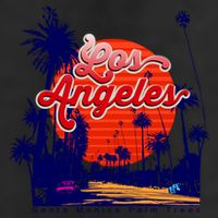Santa Monica Los Angeles Palm Trees Scenic Adult Drive Performance Visor