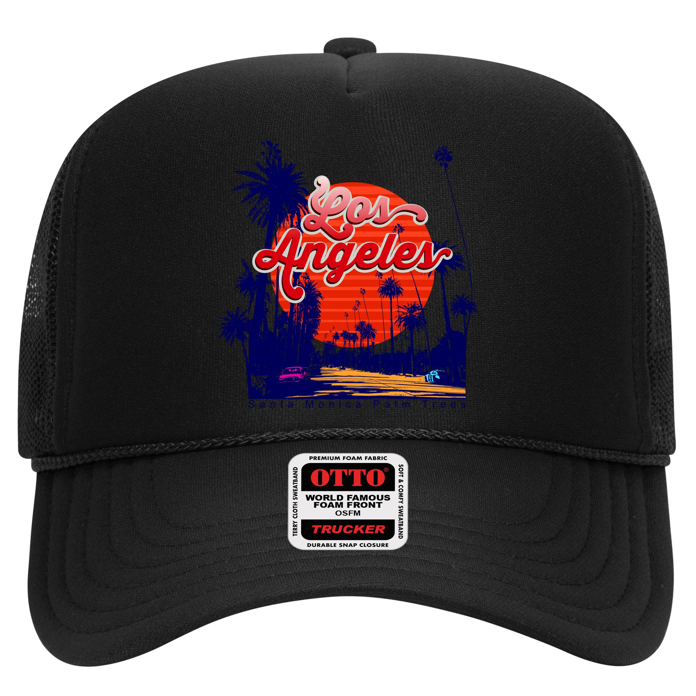 Santa Monica Los Angeles Palm Trees Scenic Hat