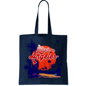 Santa Monica Los Angeles Palm Trees Scenic Tote Bag