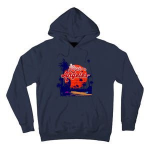 Santa Monica Los Angeles Palm Trees Scenic Tall Hoodie