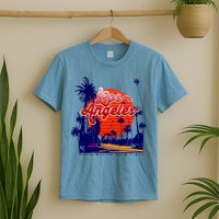 Santa Monica Los Angeles Palm Trees Scenic T-Shirt