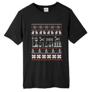 Science Medical Lab Ugly Christmas Chemistry Funny Gift Tall Fusion ChromaSoft Performance T-Shirt