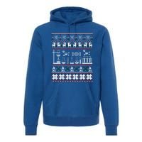 Science Medical Lab Ugly Christmas Chemistry Funny Gift Premium Hoodie