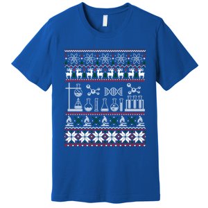 Science Medical Lab Ugly Christmas Chemistry Funny Gift Premium T-Shirt