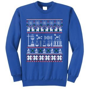 Science Medical Lab Ugly Christmas Chemistry Funny Gift Tall Sweatshirt