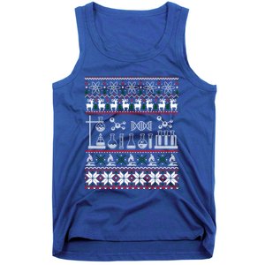 Science Medical Lab Ugly Christmas Chemistry Funny Gift Tank Top