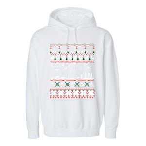 Science Medical Lab Ugly Christmas Chemistry Funny Gift Garment-Dyed Fleece Hoodie