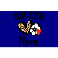 Soccer Mom Leopard Heart Gift Bumper Sticker