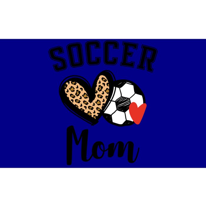 Soccer Mom Leopard Heart Gift Bumper Sticker