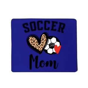 Soccer Mom Leopard Heart Gift Mousepad