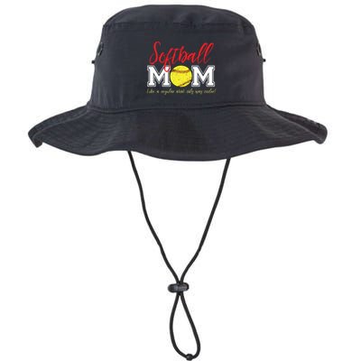 Softball Mom Like A Regular Mom Only Cooler Design Cool Gift Bucket Hat